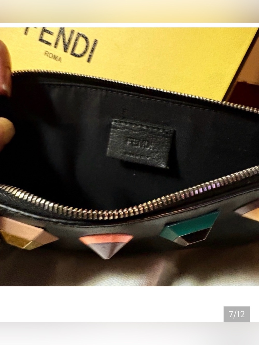 🔥SOLD🔥💎Authentic,FENDI WRISTLET OR POUCH Comes w/ box and 
bag💎 - Picture 2 of 12
